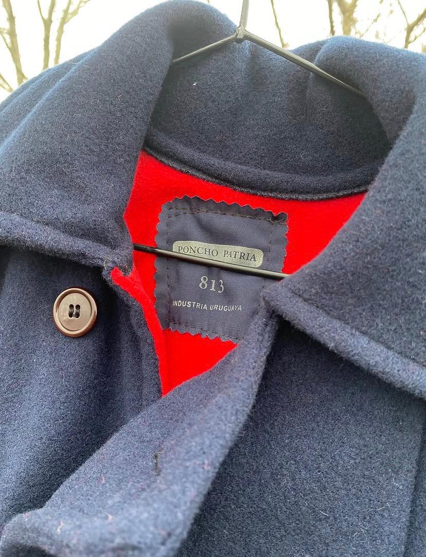 Poncho Genuíno Uruguaio Azul Marinho